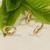 Trio de brincos argolinhas articuladas com caneta de ródio banho Ouro 18k (TRIO1644) - comprar online