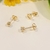 Trio de brincos: bolinha, coração vazado e ponto de luz zircônia banho Ouro 18k (TRIO1645) - comprar online