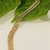 Choker malha dupla Groumet com prolongador banho Ouro 18k (CK1647) - comprar online