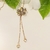 Colar Gravatinha Malha Veneziana Flor Martelado (CL1649) - comprar online