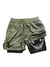 Berserk- Shorts esportivos masculinos 2 em 1, shorts de corrida de secagem rápi na internet