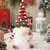 AlliLit-Christmas Doll Sled Elf Ski Gnome com luz LED, decorações para casa, N - saiga