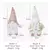AlliLit-Christmas Doll Sled Elf Ski Gnome com luz LED, decorações para casa, N