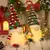 AlliLit-Christmas Doll Sled Elf Ski Gnome com luz LED, decorações para casa, N