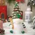 AlliLit-Christmas Doll Sled Elf Ski Gnome com luz LED, decorações para casa, N na internet