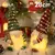AlliLit-Christmas Doll Sled Elf Ski Gnome com luz LED, decorações para casa, N - loja online