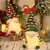 AlliLit-Christmas Doll Sled Elf Ski Gnome com luz LED, decorações para casa, N - saiga