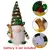 AlliLit-Christmas Doll Sled Elf Ski Gnome com luz LED, decorações para casa, N - saiga