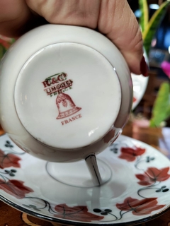 Trio de té porcelana Francesa de Limoges - tienda online