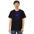 Camiseta justa com modelagem reta masculina na internet