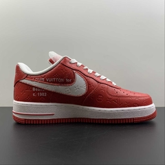 Louis Vuitton x Nike Air Force 1 Low Red - QG PREMIUM