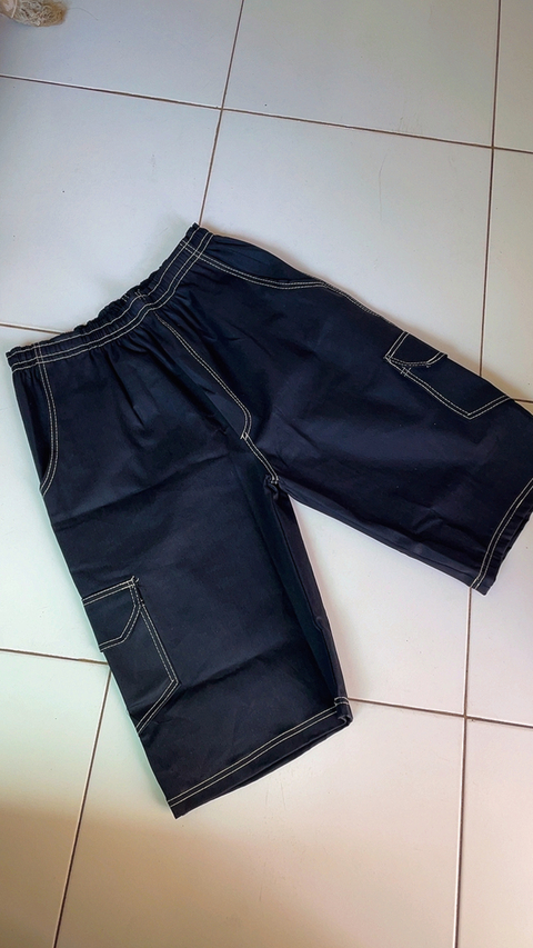 Bermudão Cargo Jeans