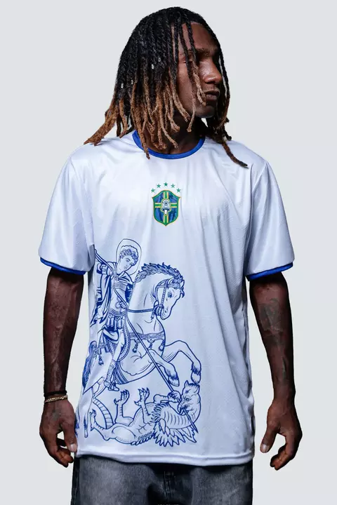 Camisa de time Chronic “São Jorge” branca