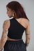 Top Cropped Ombro unico “Preto” na internet