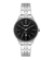 RELOGIO ORIENT PRATA PRETO SWAROVSKI - FBSS1147 P1SX