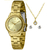 RELOGIO LINCE CLASSIC FEMININO ANALOGICO LRGH165L30 DOURADO