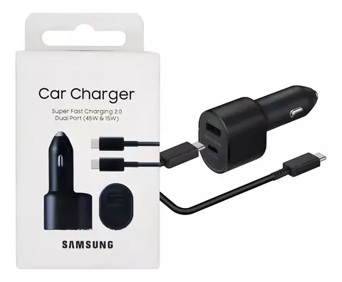 Cargador Para Auto Samsung 45w/15w Con Cable