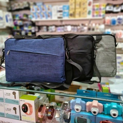 Funda Bolso Maletín Para Notebook Con Bolsillo Externo 40x30 cm De 17"