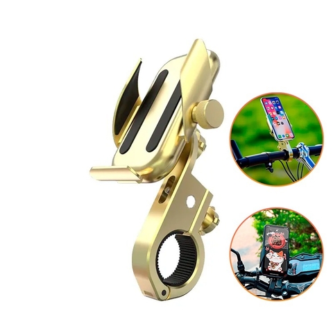Soporte Metálico Porta Celular Para Bicicleta Y Motocicleta