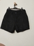 Short preto em veludo cotelê