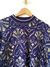 blusão vintage estampado azul na internet