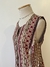 vestido longo vintage estampado na internet