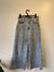 calça jeans pantacourt em lavagem clara tamanho 38