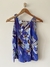regata estampada floral em cores frias