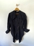 blazer preto vintage em linho
