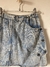 saia jeans midi vintage com lavagem estonada - comprar online