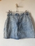 saia jeans midi vintage com lavagem estonada na internet