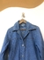 Imagem do sobretudo jeans azul vintage
