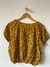 Blusa floral amarelo mostarda na internet