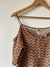 blusa ciganinha marrom - comprar online
