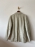 blazer de couro bege