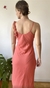 Imagem do vestido salmão vintage assimétrico