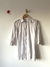 camisa alongada branca com listras - comprar online