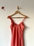 vestido salmão vintage assimétrico na internet