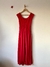 Imagem do vestido vermelho longo com fendas