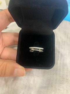 ANEL PRATA ABERTO DOIS AROS