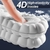 4d látex esporte palmilhas super macio alta elasticidade almofadas de sapato an - loja online