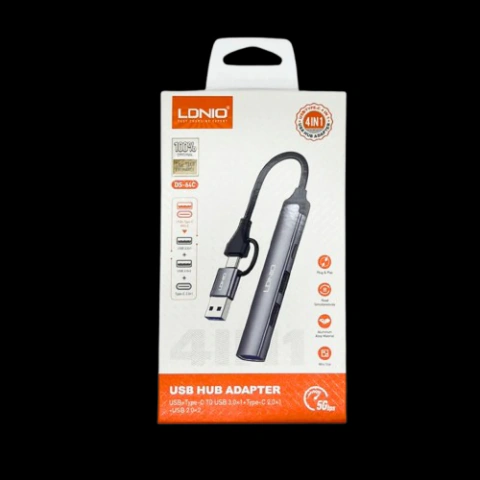 Hub USB Adaptador 4 en 1 Ldnio DS-64C (USB / USB-C)