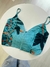 Cropped estampado azul LUNE