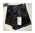 Short mom preto Lady Rock