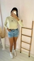 Cropped manga longa creme - comprar online