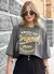 Cropped Original Chumbo Letras Amarelas - comprar online