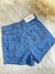 Short azul medio barra feita - comprar online