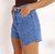 Short azul medio barra feita na internet