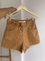 Short jeans marrom - comprar online