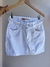 Saia jeans branca